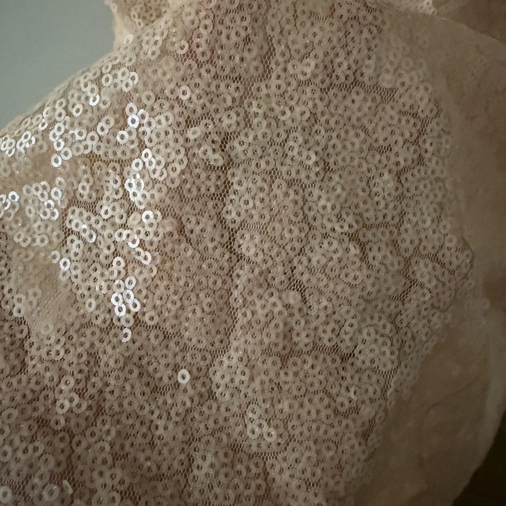 Joe Fresh Sequin Beige Tank Top - Picture 2 of 3